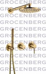 Душевой комплект Grocenberg GB5090MG Матовое золото